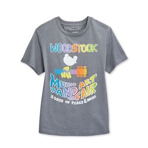 LOVE TRIBE Gray Stretch Short Sleeve T-Shirt Top XS